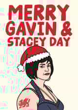 Funny Christmas Card - Gavin And Stacey - Nessa created by Studio Doodles
