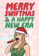 Punny Christmas Card - Taylor Swift - Merry Swiftmas created by Studio Doodles