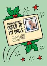 Cute Christmas Card - For Uncle - Letter created by TeePee Creations