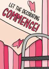 Cute New Home Card - Ladder - Let The Decorating Commence! created by TeePee Creations