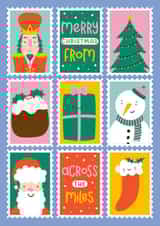 Cute Christmas Card - Stamps - From Across The Miles created by Joanne Hawker