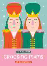 Cute Christmas Card - Cracking Mums - LGBTQ+ created by Joanne Hawker