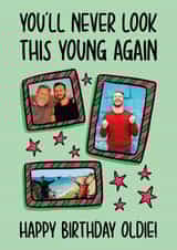 Personalised Birthday Photo Card created by TeePee Creations - Funny Birthday Card - For Friend - Stars