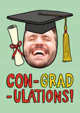 Personalised Congratulations Photo Card created by TeePee Creations - Funny Congratulations Card - Pun - Cap