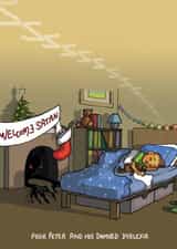 Welcome Satan created by Bryony Jackson Walters