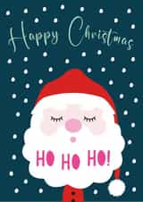 Cute Christmas Card - Santa Claus - Ho Ho Ho! created by Stripey Cats