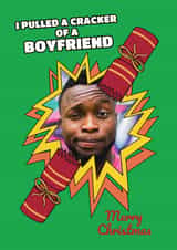 Personalised Christmas Photo Card created by @Cupsie's Creations - Funny Christmas Card - For Boyfriend - Pulled A Cracker