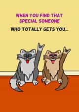 Cute Anniversary Card - Cats - When You Find That Special Someone created by Cheeky Boar