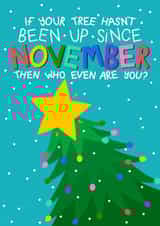Funny Christmas Card - Christmas In November - Tree Decorating created by Ludicrous Prints