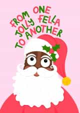 Cute Christmas Card - For Him - Santa Claus created by Ludicrous Prints