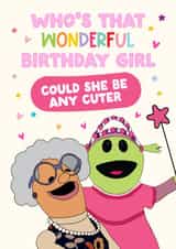 Funny Birthday Card - Nanalan - Could She Be Any Cuter created by Artsy Gift Co