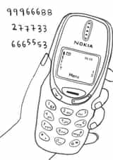 Funny Birthday Card - Nokia 3330 - Texting - You Are Old created by Aussie Studios