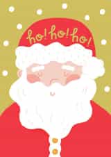 Cute Christmas Card - Santa - Ho! Ho! Ho! created by Raspberry Blossom