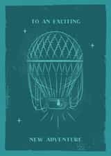 Pretty Leaving Card - To An Exciting New Adventure created by Feel Good Supplies