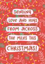 Classic Christmas Card - Across The Miles - Long Distance Christmas Card created by @hollielonglanddesigns