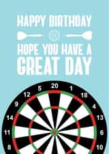 Fun Birthday Card - For Him - Darts created by BB Designs