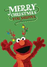 Cute Christmas card - The Muppets - Elmo created by emily.reevedesigns