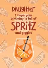 Punny Birthday Card - For Daughter - Aperol Spritz created by Bev O'Connor || @oconnordesign