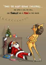 Rude Christmas Card created by Bryony Jackson Walters