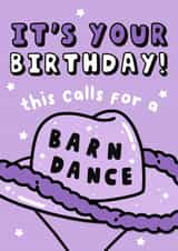 Funny Birthday Card - Cowboy Hat - Barn Dance created by Hey Huns It's Nicole