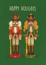 Funny Christmas Card – LGBTQ+ - Holigays - Nutcrackers created by Kasia Cards