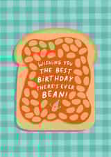 Funny Birthday Card - Baked Beans - Pun created by Studio Mads