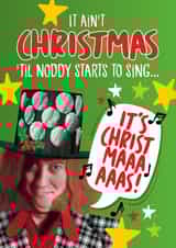 Funny Christmas Card - Noddy Holder - Slade created by Atwood & Atwood