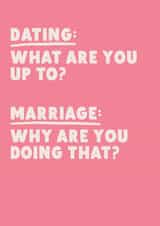 Funny Anniversary Card - Dating - Marriage created by Phaedra Peer