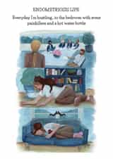 Arty Get Well Card - Endometriosis - Watercolour created by Mind Over Letter