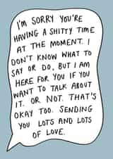 Heartfelt Sympathy Card - Sorry - Sending Love created by Kathryn Whybrow