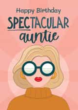 Fun Birthday Card - For Auntie - Glamorous created by Bev O'Connor || @oconnordesign