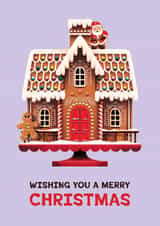 Cute Christmas Card - Gingerbread House - Santa created by Folio | Ian Owen