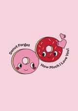 Cute Valentines Day Card - Donuts created by Little Prints By Emma