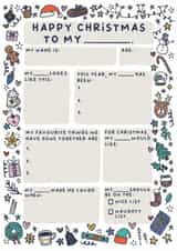 Cute Birthday Card - Personalised Card For Children - Doodles created by Sarah Harding