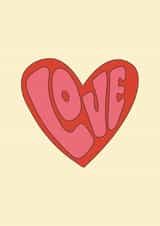 Retro Love & Friendship Card - Love - Heart created by racwo_shows