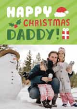 Personalised Christmas Photo Card created by Josie Gledhill - Cute Christmas Card - Happy Christmas Daddy