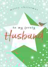 Classic Christmas Card - For A Lovely Husband - Robin created by Michelle Fiedler Design