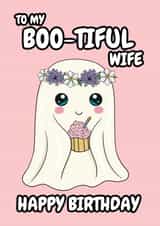 Cute Birthday Card - For Wife - Ghost created by @Cupsie's Creations