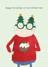 Funny Christmas Card - For Dad - Coolest Dad - Ugly Christmas Jumper created by Rosie Made A Thing