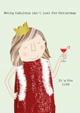 Funny Christmas Card - For Her - Fabulous For Life created by Rosie Made A Thing