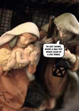 Funny Christmas Card - DNA Test - Nativity created by The Buddy Fernandez Card Co.