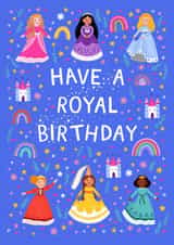Cute Birthday Card - For Her - Princesses created by Pear Tree Press