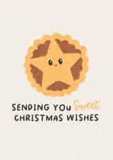 Cute Christmas Card - Mince Pies - Sweet created by Fierce and Fred