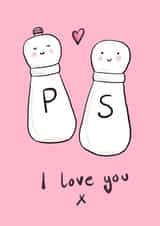 Cute Valentine's Day Card - Salt And Pepper created by Hello Fridays Studio