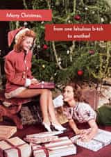 Funny Christmas Card - Fabulous Bitch - Vintage created by Quitting Hollywood