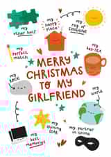 Cute Christmas Card - For Girlfriend - Romantic created by Twisted Haggis