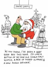 Funny Christmas Card - For Him - Santa's Grotto created by Cardinky