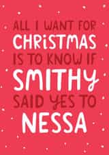 Funny Christmas Card - Gavin & Stacey - Smithy & Nessa created by The Cake Thief