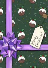 Christmas pudding present - card! created by Lucy Driver