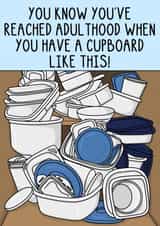 Funny Birthday Card - Adulthood - Tupperware created by OhJaye